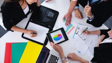 business people in a meeting at office